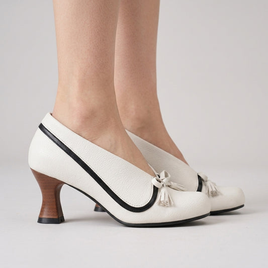 Adaline | Collar Tassel Loafer Pumps