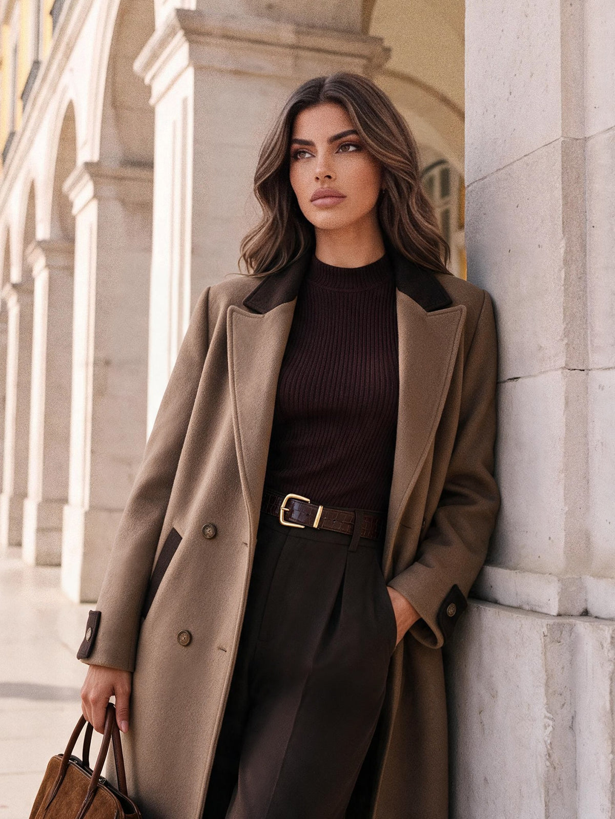 Brea | Double-Breasted Wool Coat