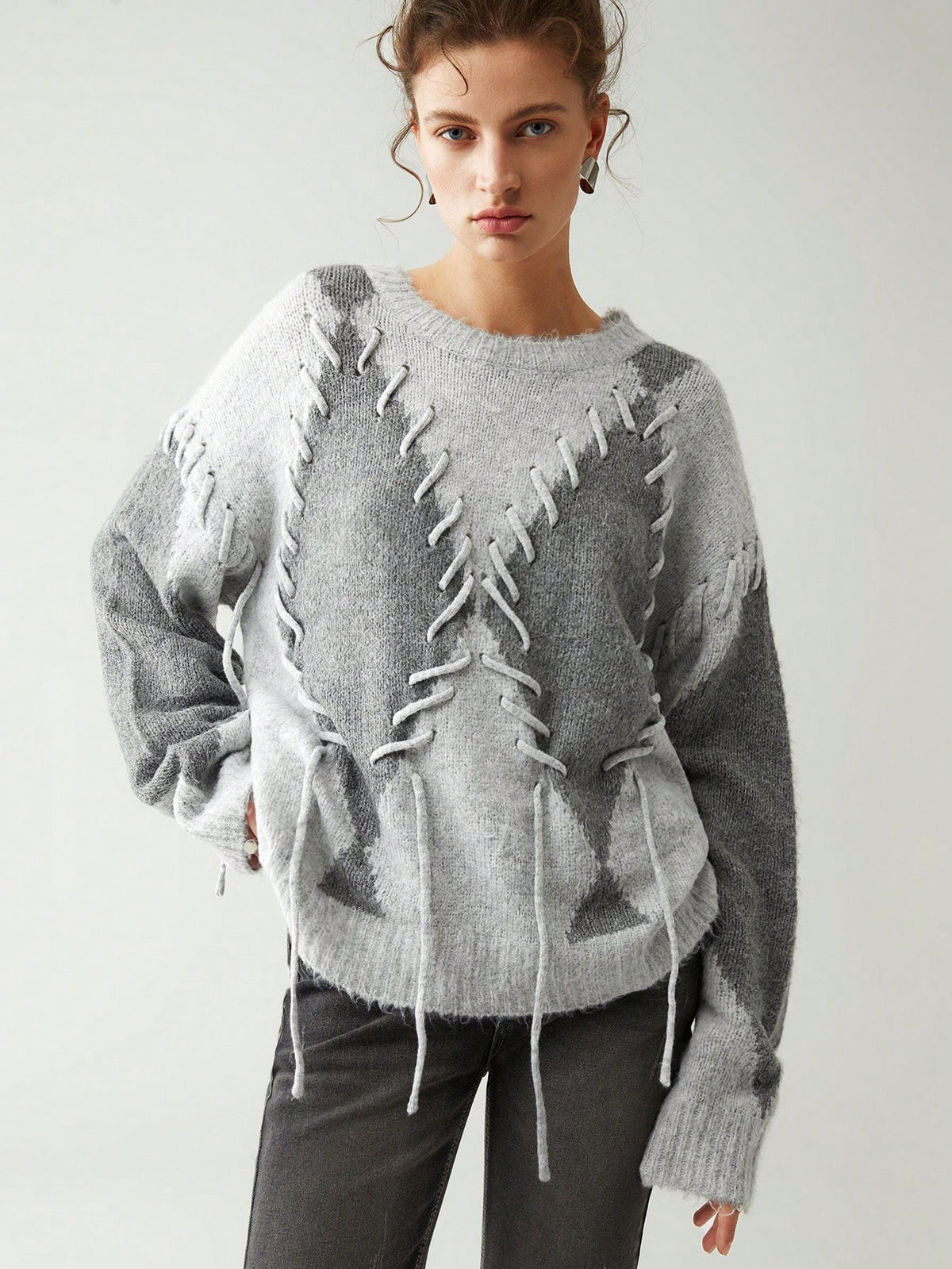 Elnine | Colorblock Knit Pullover
