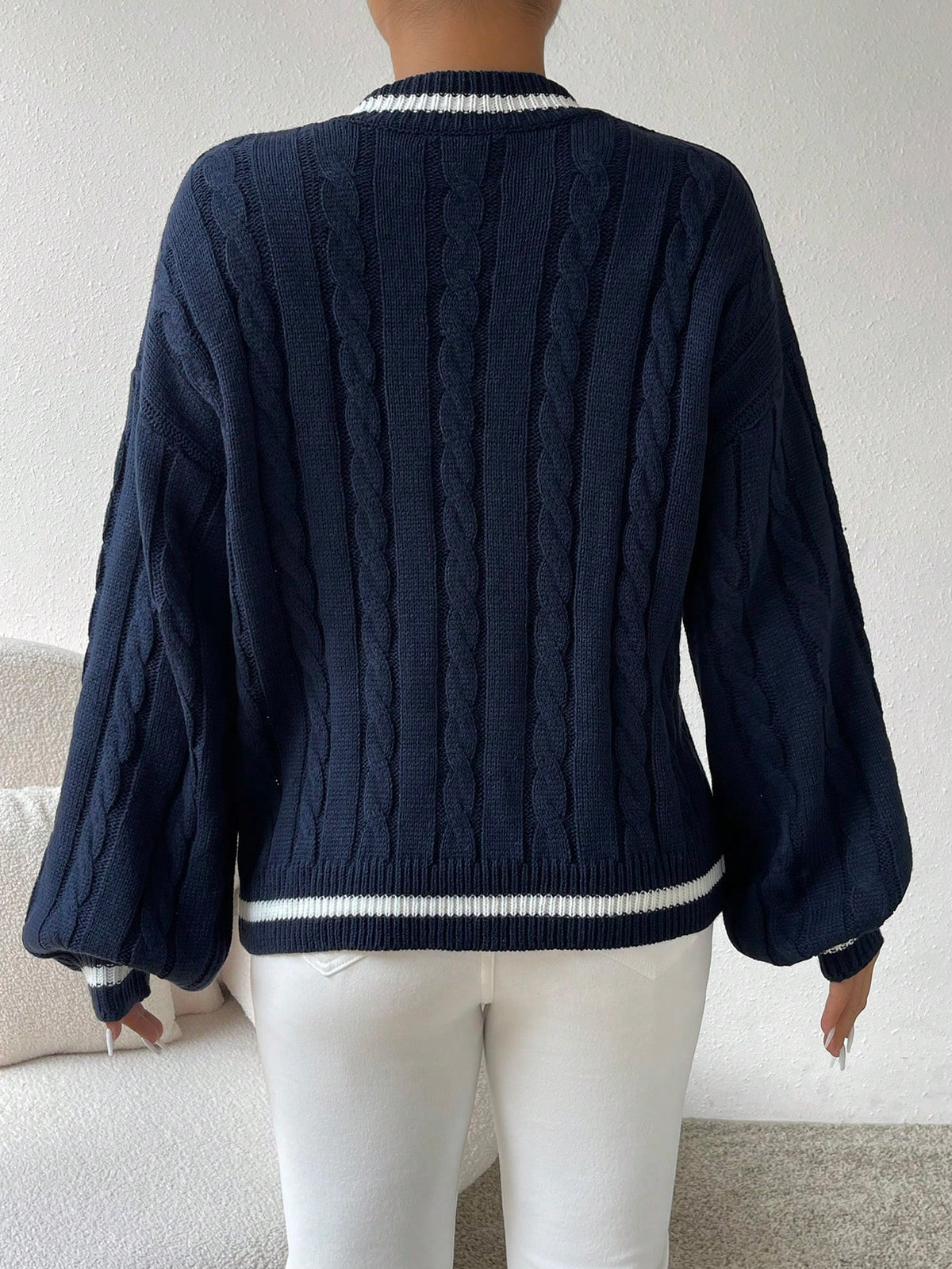 Torea | Cable-Knit Colorblock Sweater