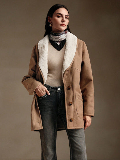 Palmya | Faux Fur Oversized Bomber Jacket