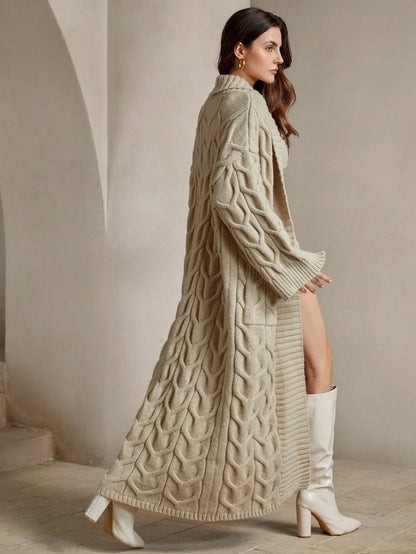 Nolis | Cable Knit Midi Cardigan