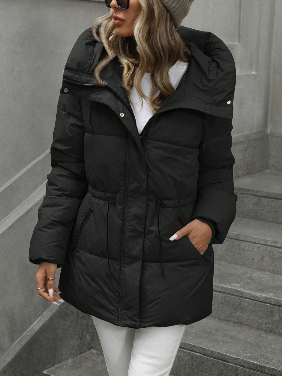 Kitia | Quilted Hooded Puffer Coat