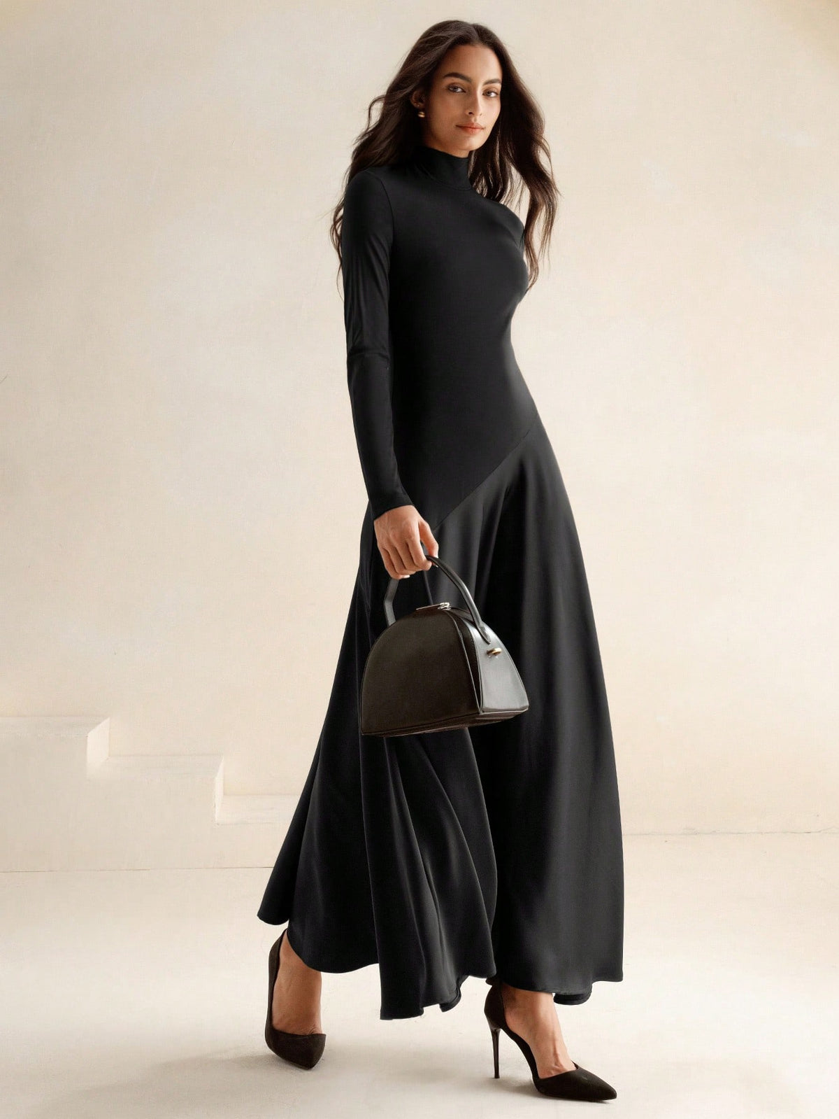 Arnya | Asymmetrical Knit A-Line Dress