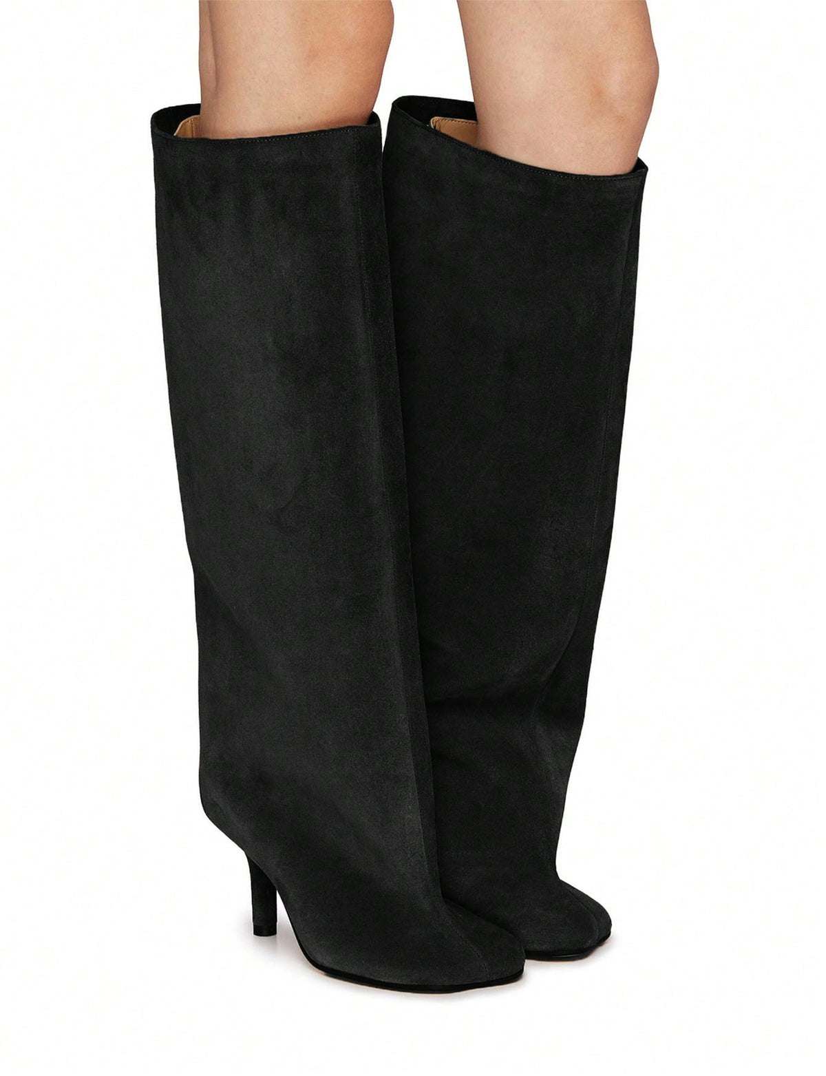 Lilia | Suede Knee-High Slouchy Boot