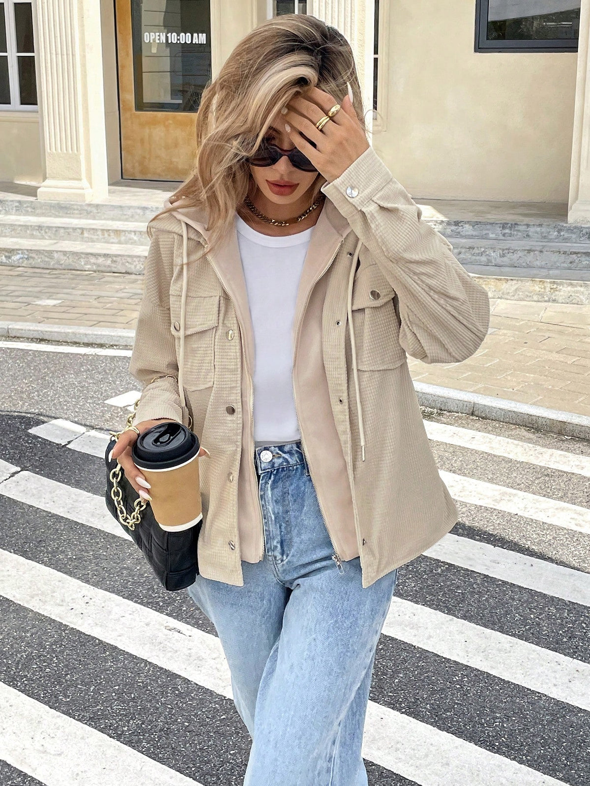Elvya | Hooded Corduroy Jacket