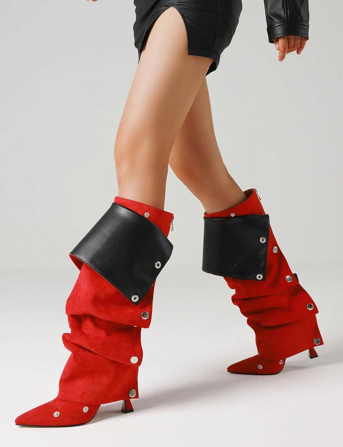 Livya | Slouchy Stiletto Knee-High Boots