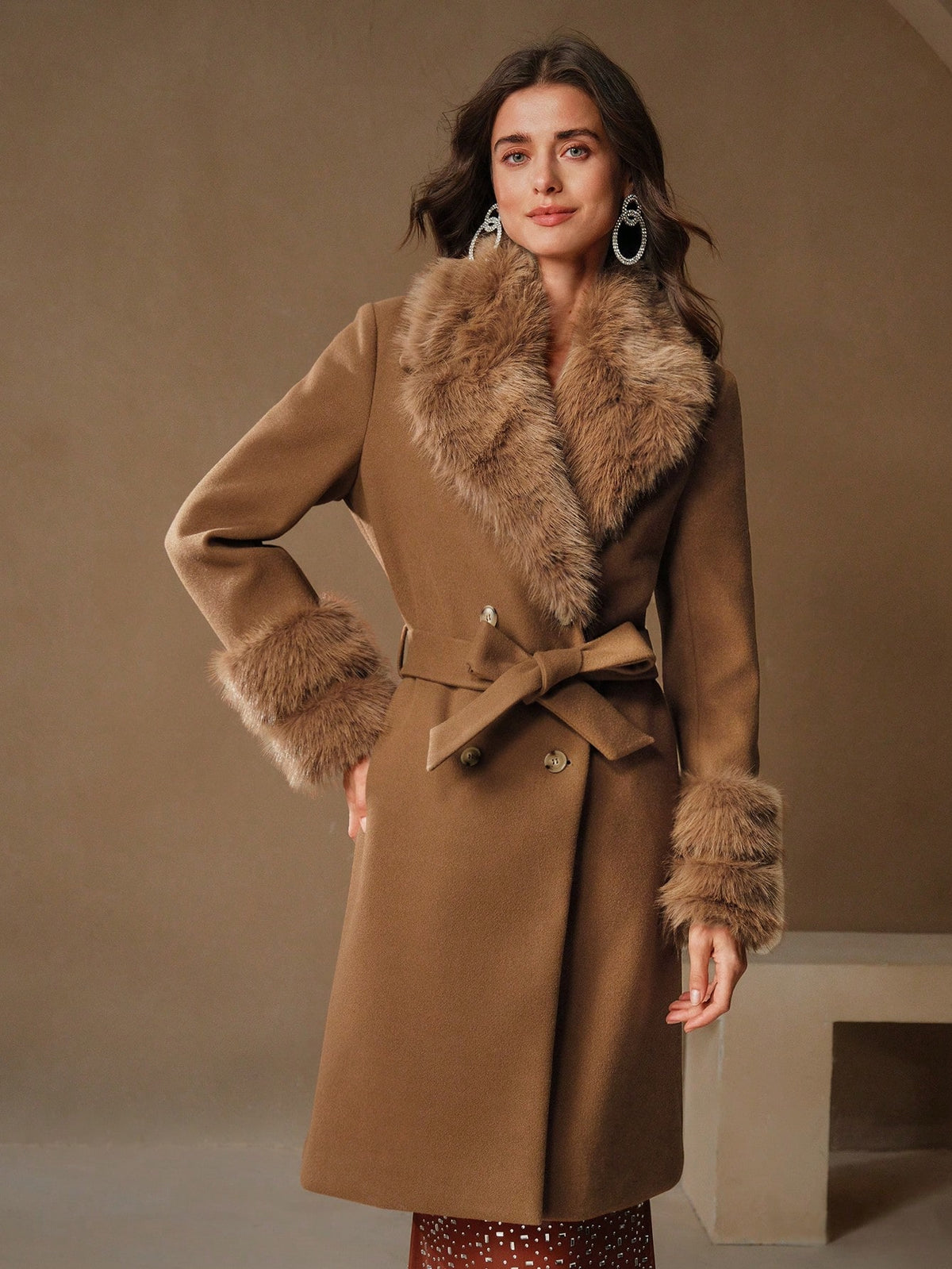 Allyn | Double-Breasted Midi Coat