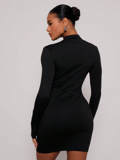 Eldlyn | Backless High-Neck Mini Dress