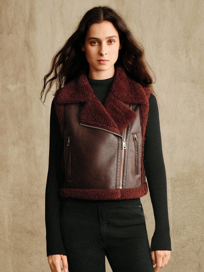 Umiel | Lapel Collar Sleeveless Vest