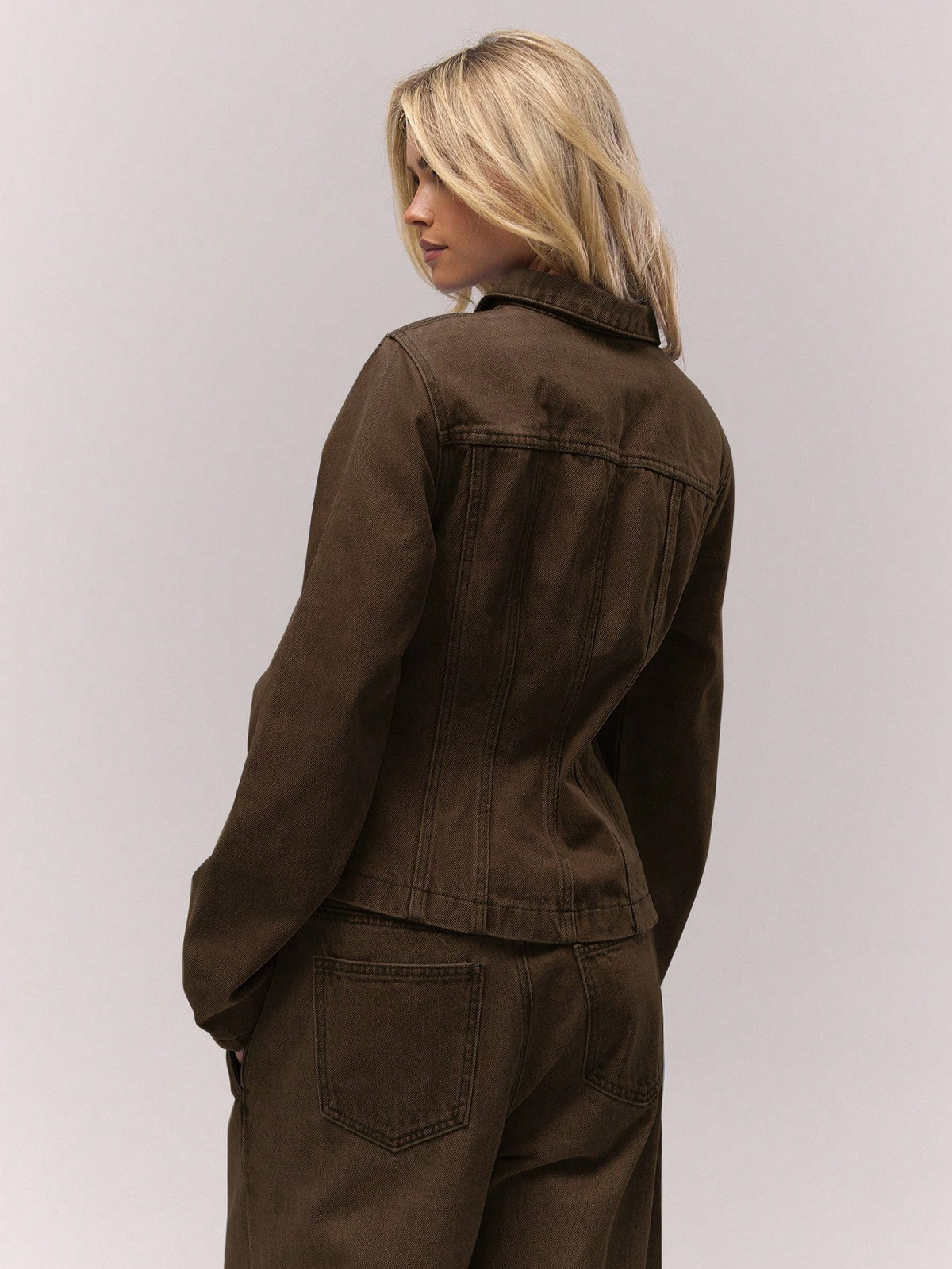 Joana | Washed Denim Zip Jacket