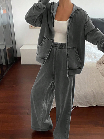 Zivia | Hooded Sweatshirt & Denim Set