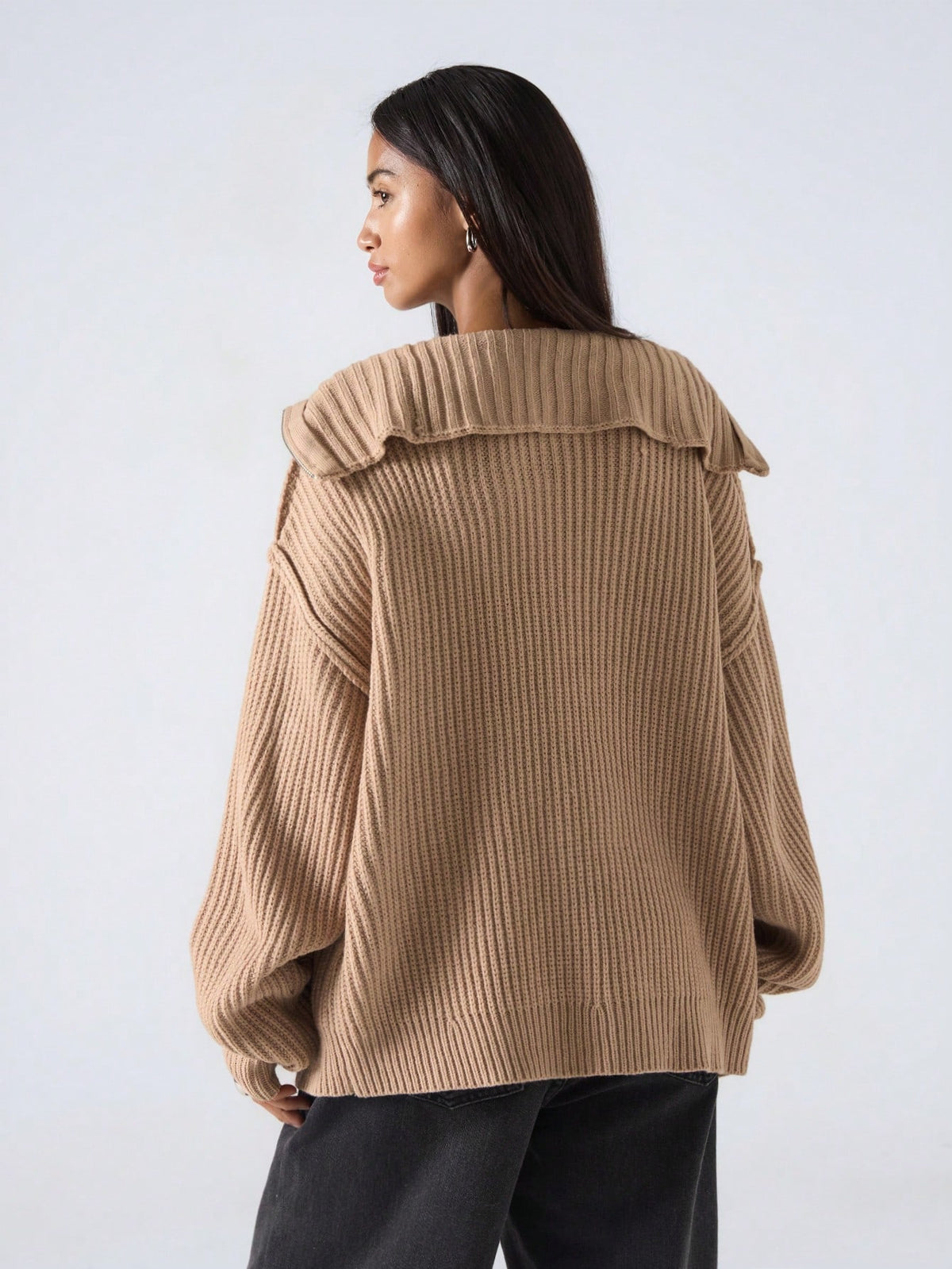 Kikea | Striped Drop-Shoulder Cardigan