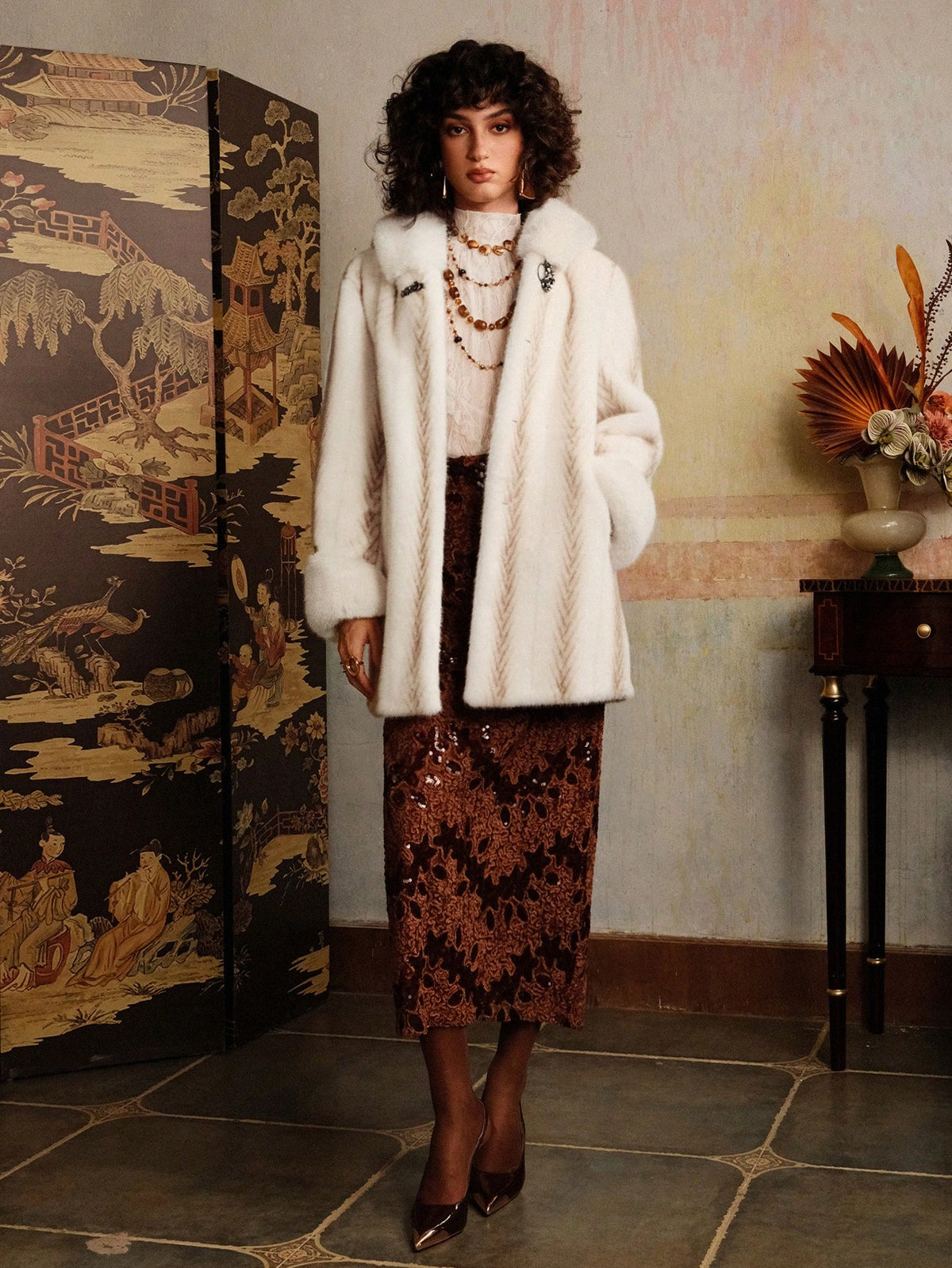 Wandis | Faux Fur Hooded Coat