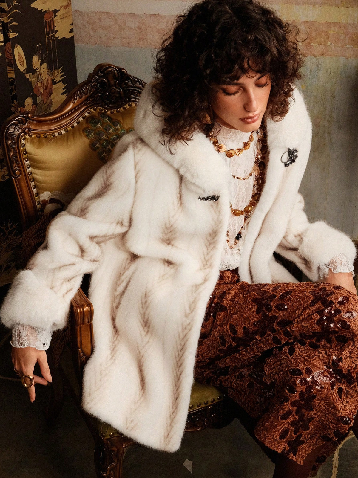 Wandis | Faux Fur Hooded Coat
