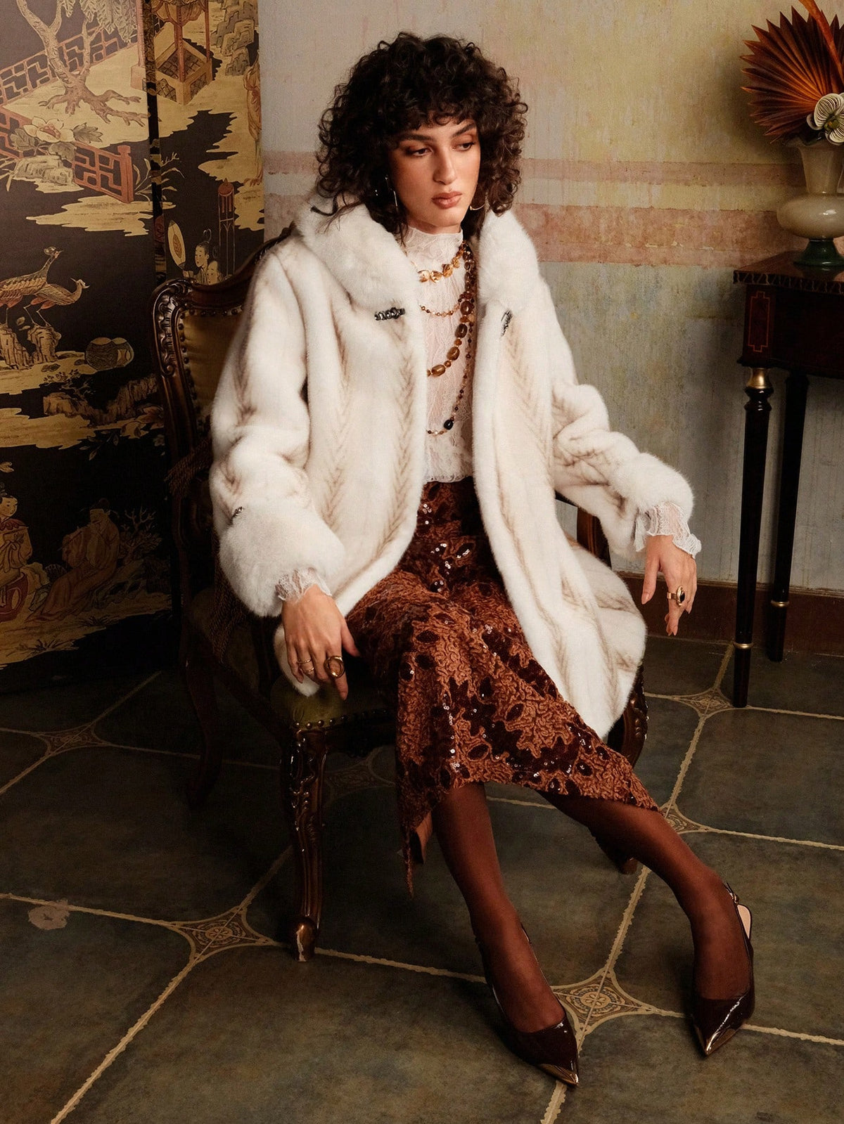 Wandis | Faux Fur Hooded Coat