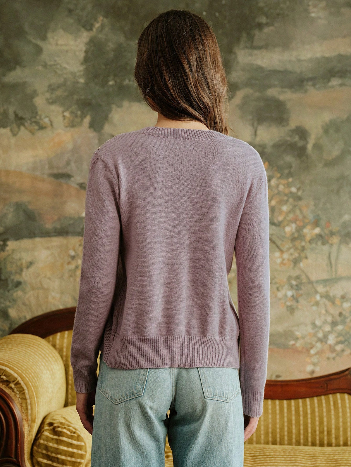 Rebea | Beaded Knit Cardigan