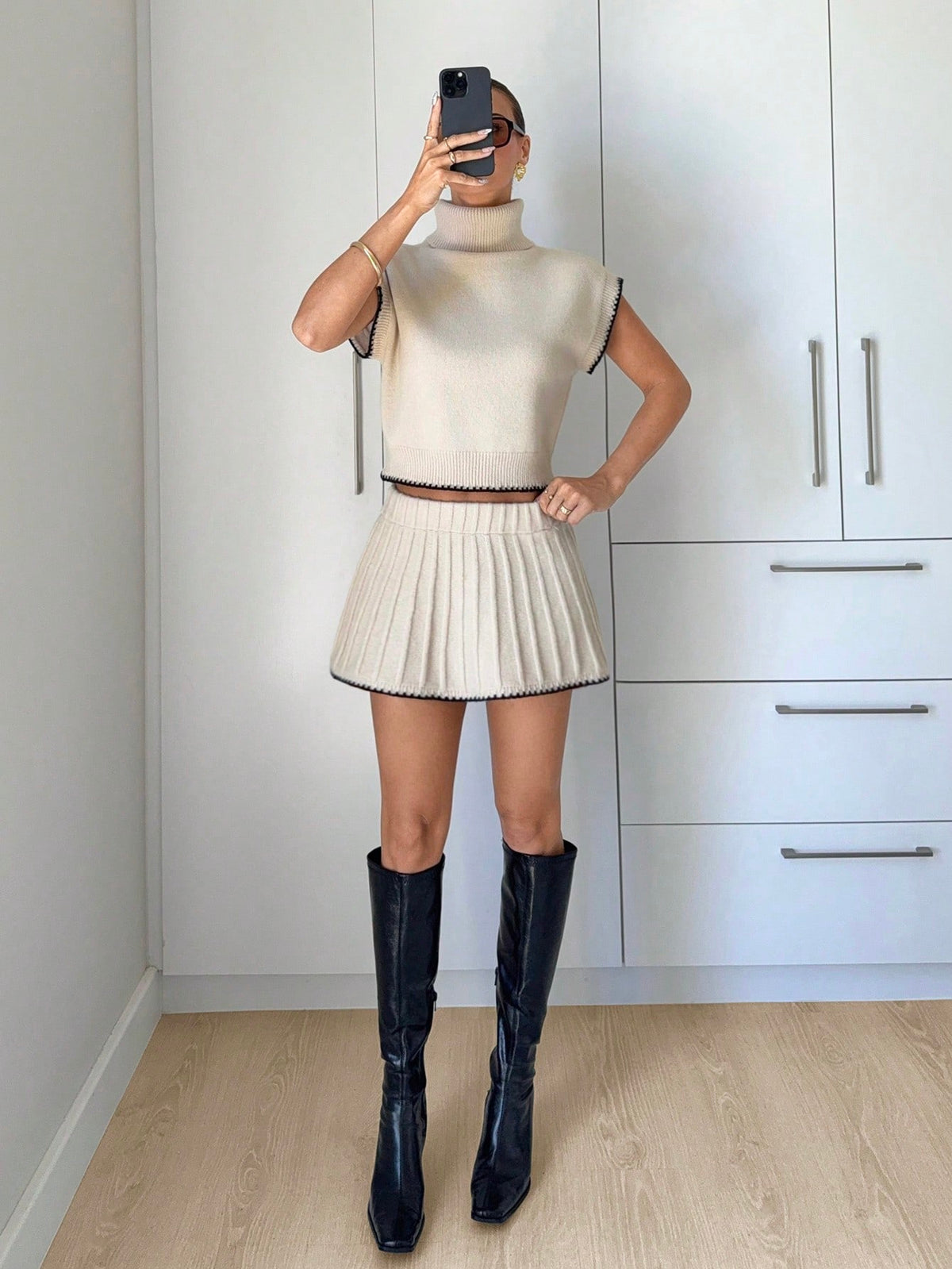 Julis | Colorblock Knit Co-Ord Set