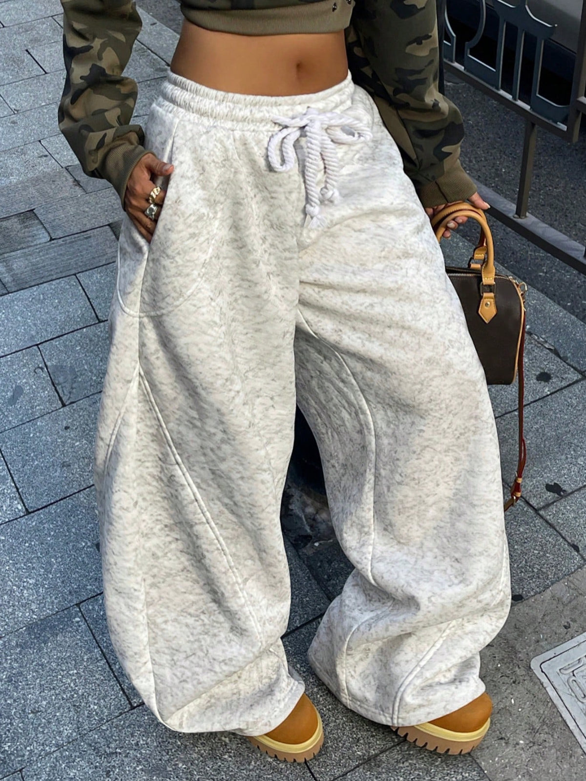Anetea | Vintage Wide Leg Knit Pants