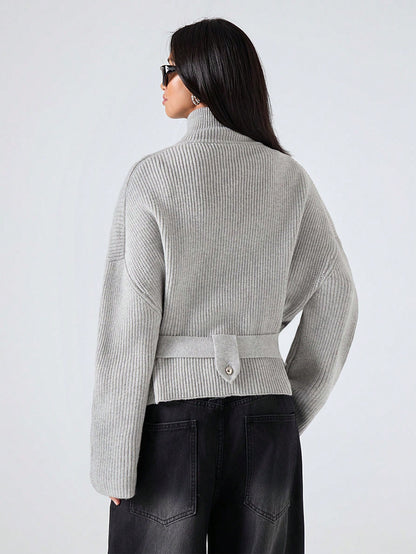 Inkea | Oversized Ribbed Cardigan