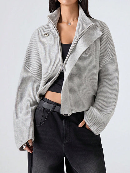 Inkea | Oversized Ribbed Cardigan