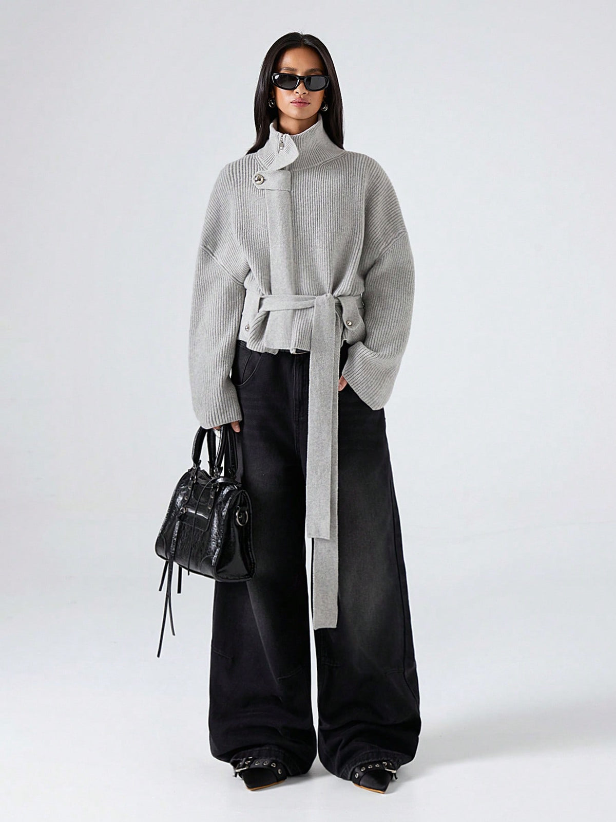 Inkea | Oversized Ribbed Cardigan