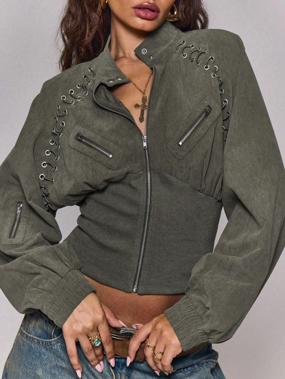 Oslara | Corduroy Raglan Jacket