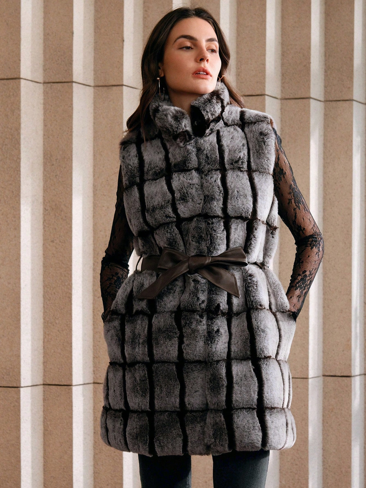 Lunya | Faux Fur Vest Jacket