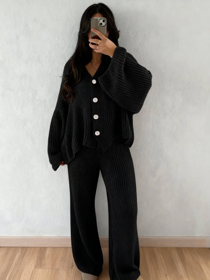 Adiel | Loose Knitted Sweater Set
