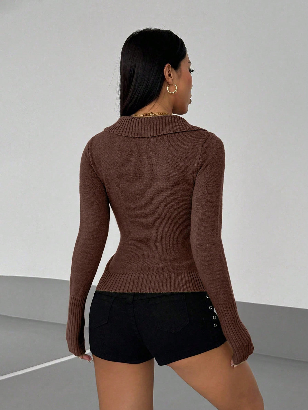 Femia | Wrap V-Neck Pullover Sweater