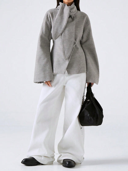 Hediel | Shawl Collar Midi Overcoat
