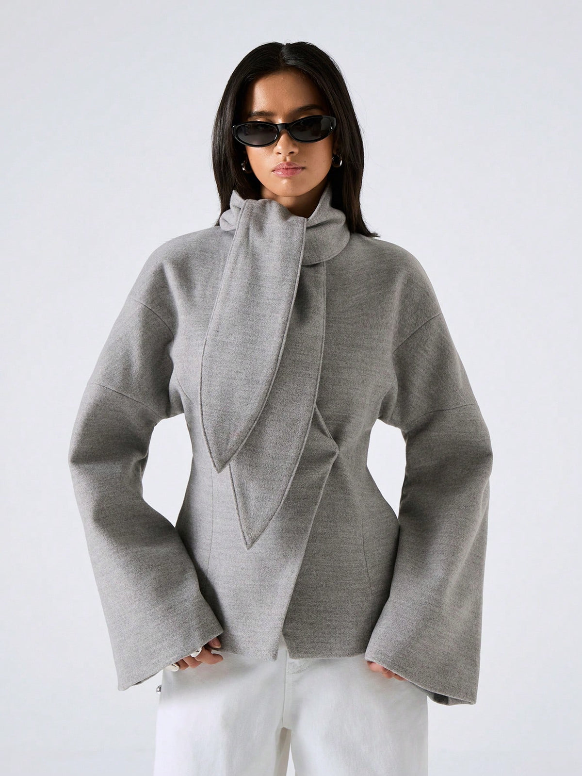 Hediel | Shawl Collar Midi Overcoat