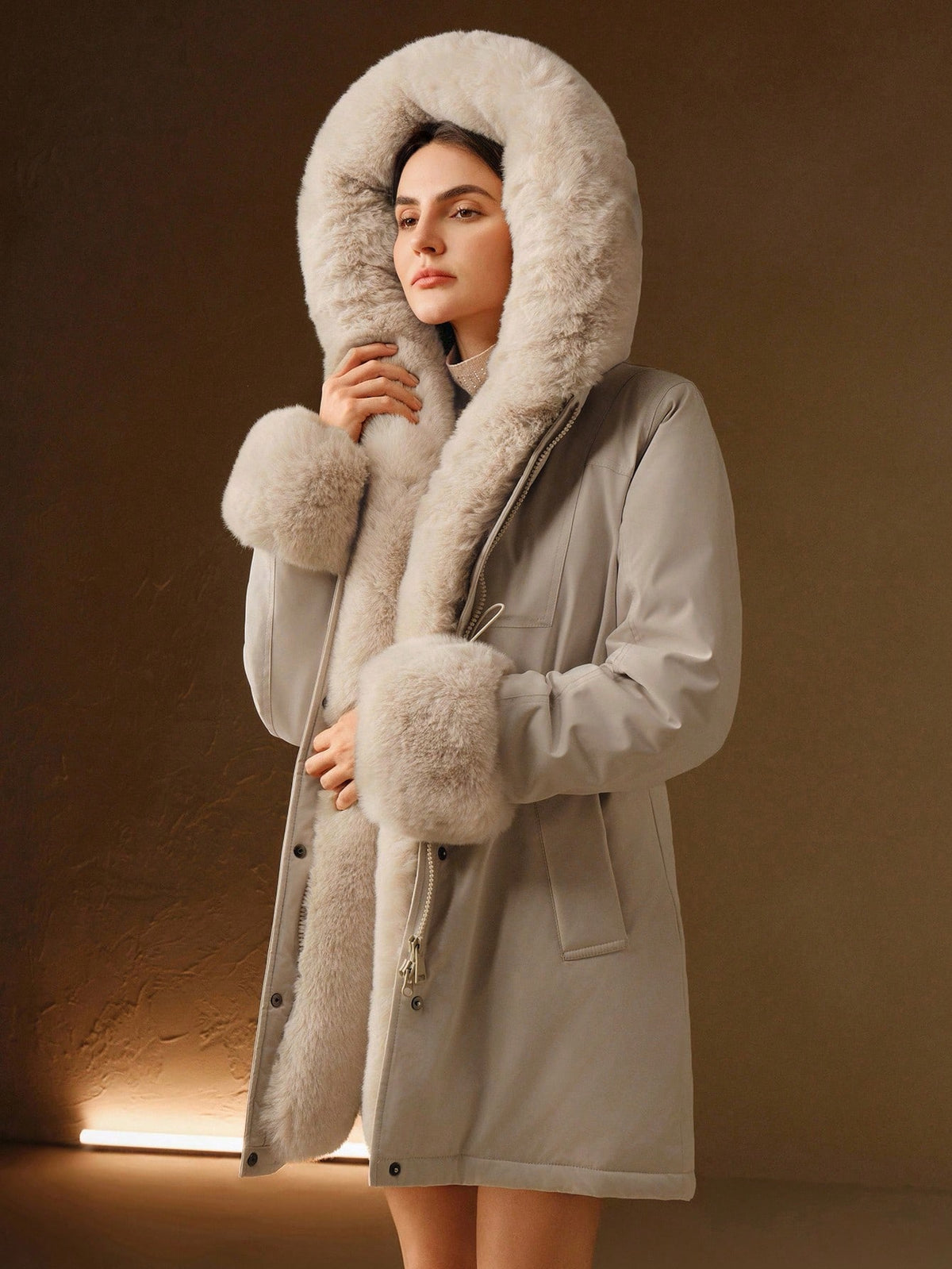 Ylvea | Waterfall Collar Winter Parka