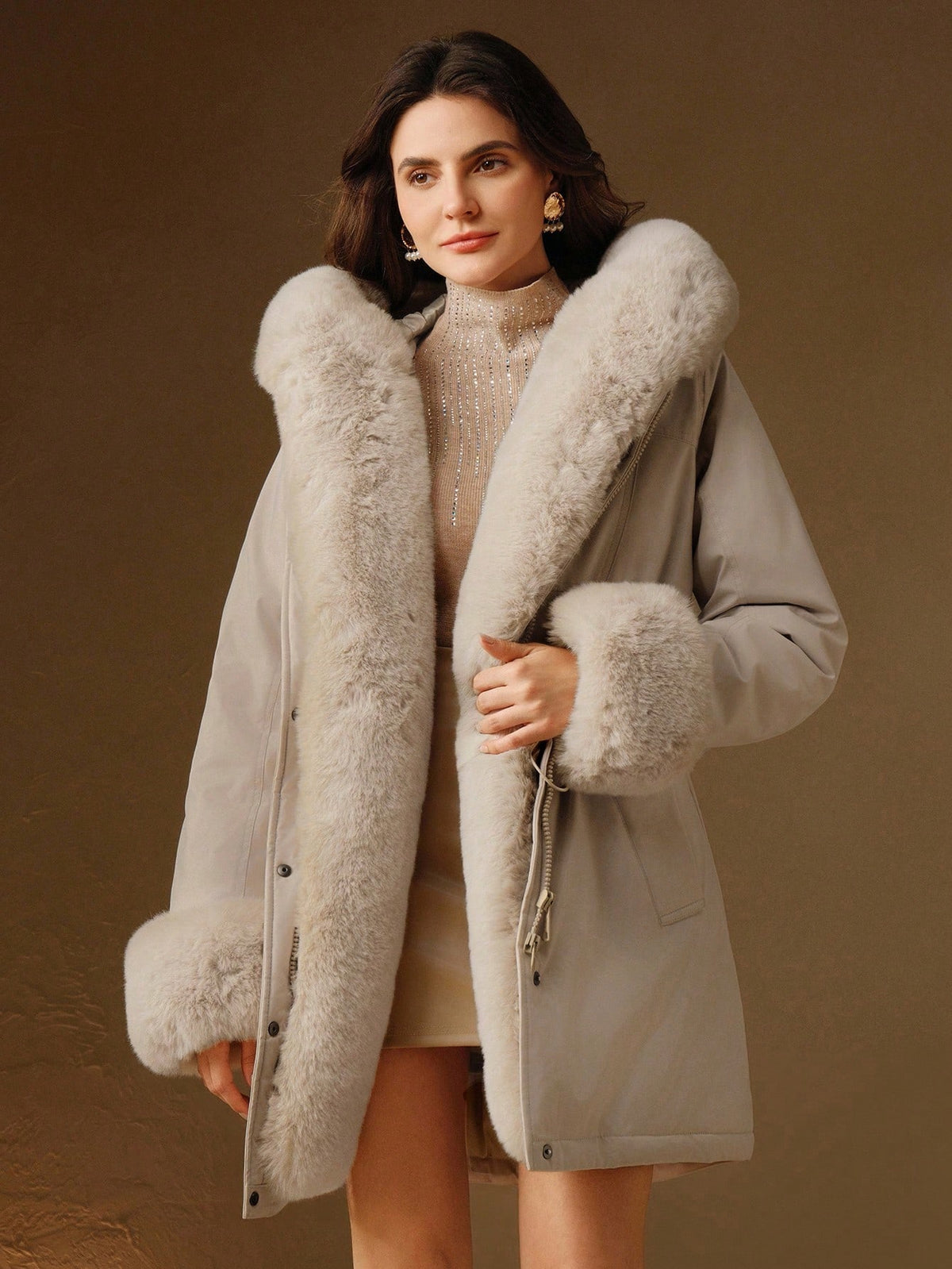 Ylvea | Waterfall Collar Winter Parka