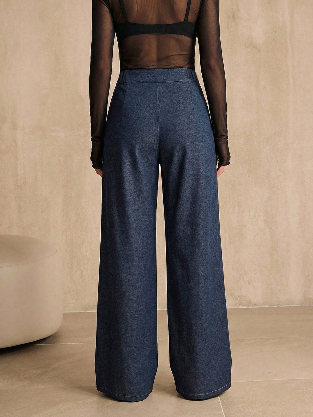 Merlia | Pleated Wide-Leg Casual Pants