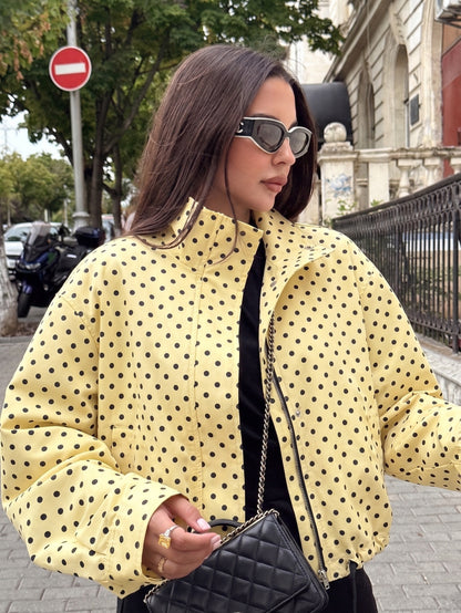 Alea | Polka Dot Drop-Shoulder Jacket