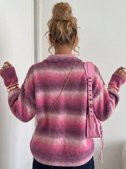 Silja | Drop Shoulder Polo Pullover