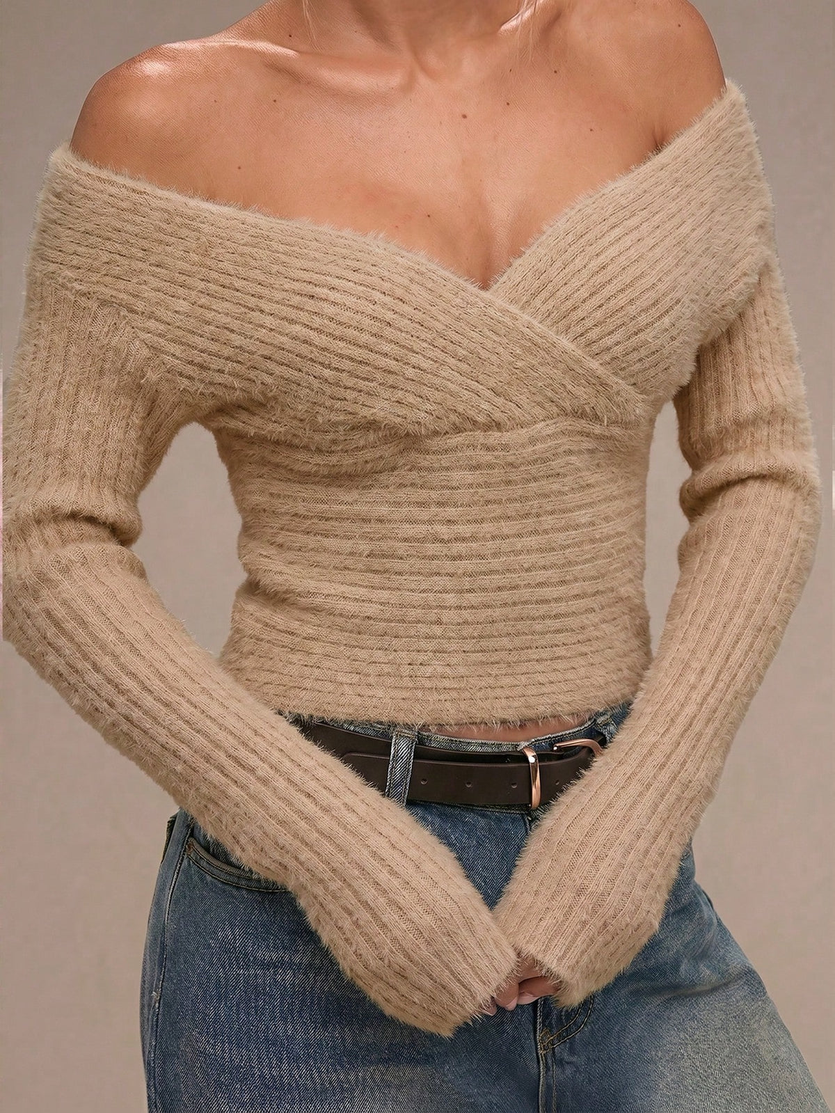 Junis | Off-Shoulder Knit Sweater