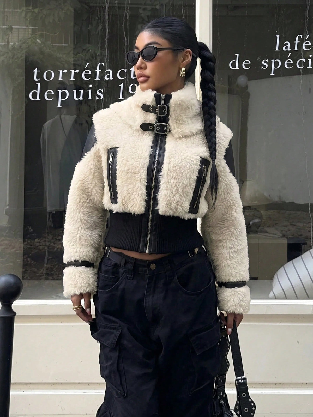 Astis | Patchwork Teddy Jacket