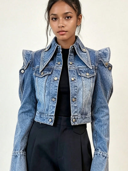 Ellia | Vintage Structured Denim Jacket