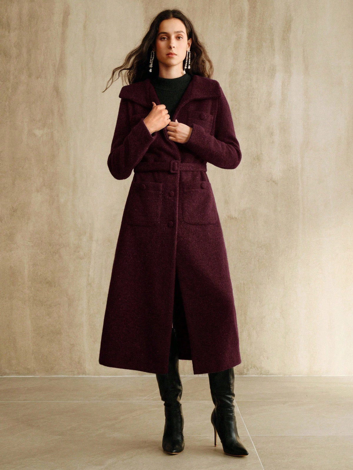 Alenea | Midi Wool Coat