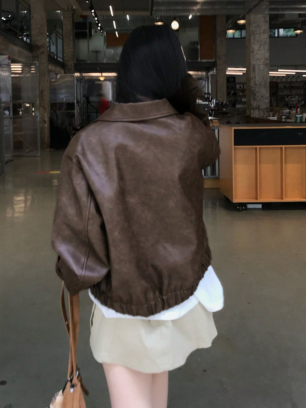 Klis | Leather Drop-Shoulder Jacket