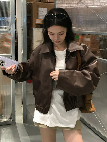 Klis | Leather Drop-Shoulder Jacket