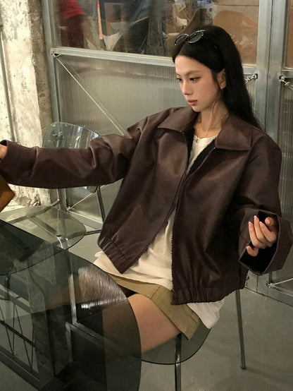 Klis | Leather Drop-Shoulder Jacket
