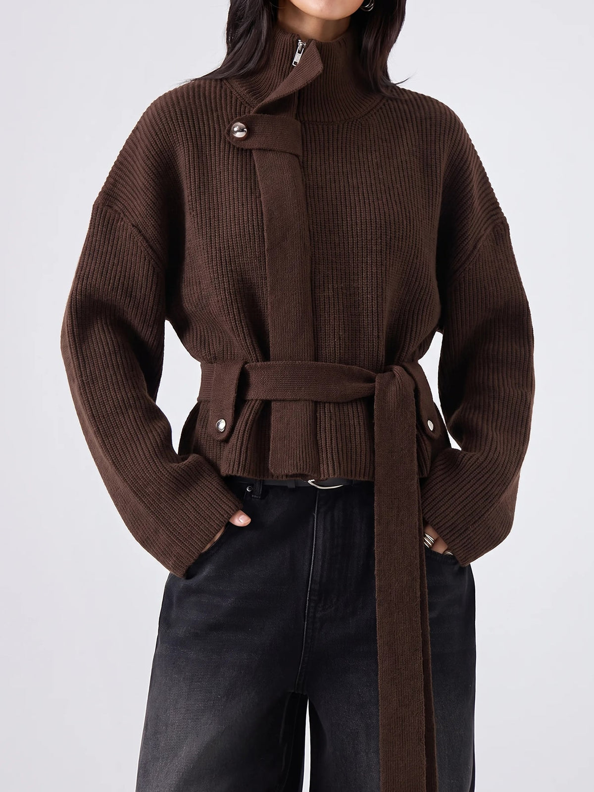 Inkea | Oversized Ribbed Cardigan