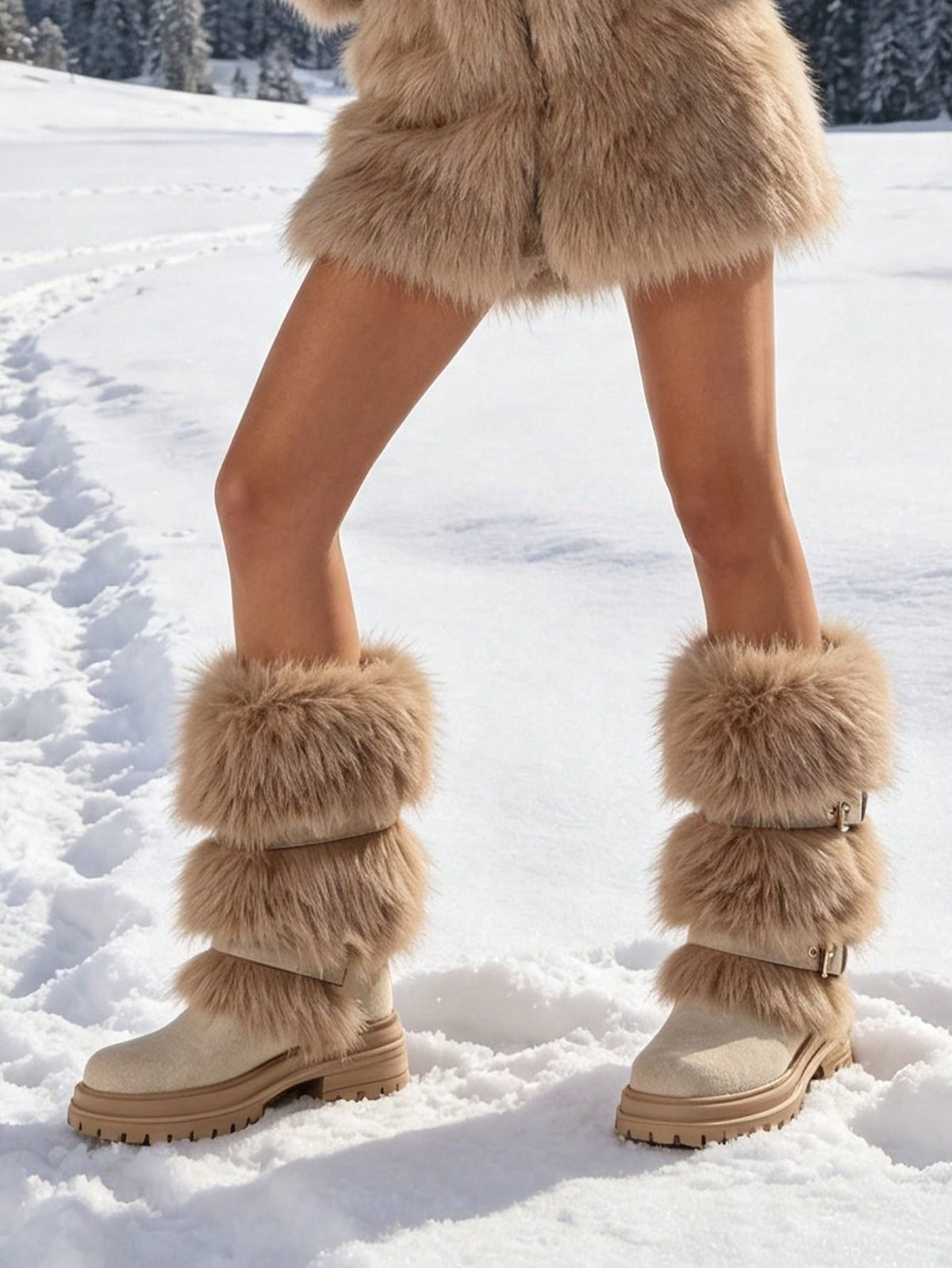 Prya | Faux Fur Platform Winter Boots