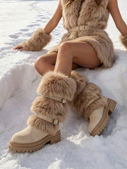 Prya | Faux Fur Platform Winter Boots