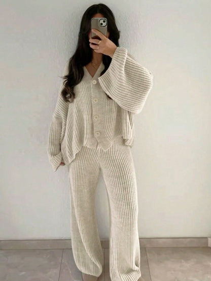 Adiel | Loose Knitted Sweater Set