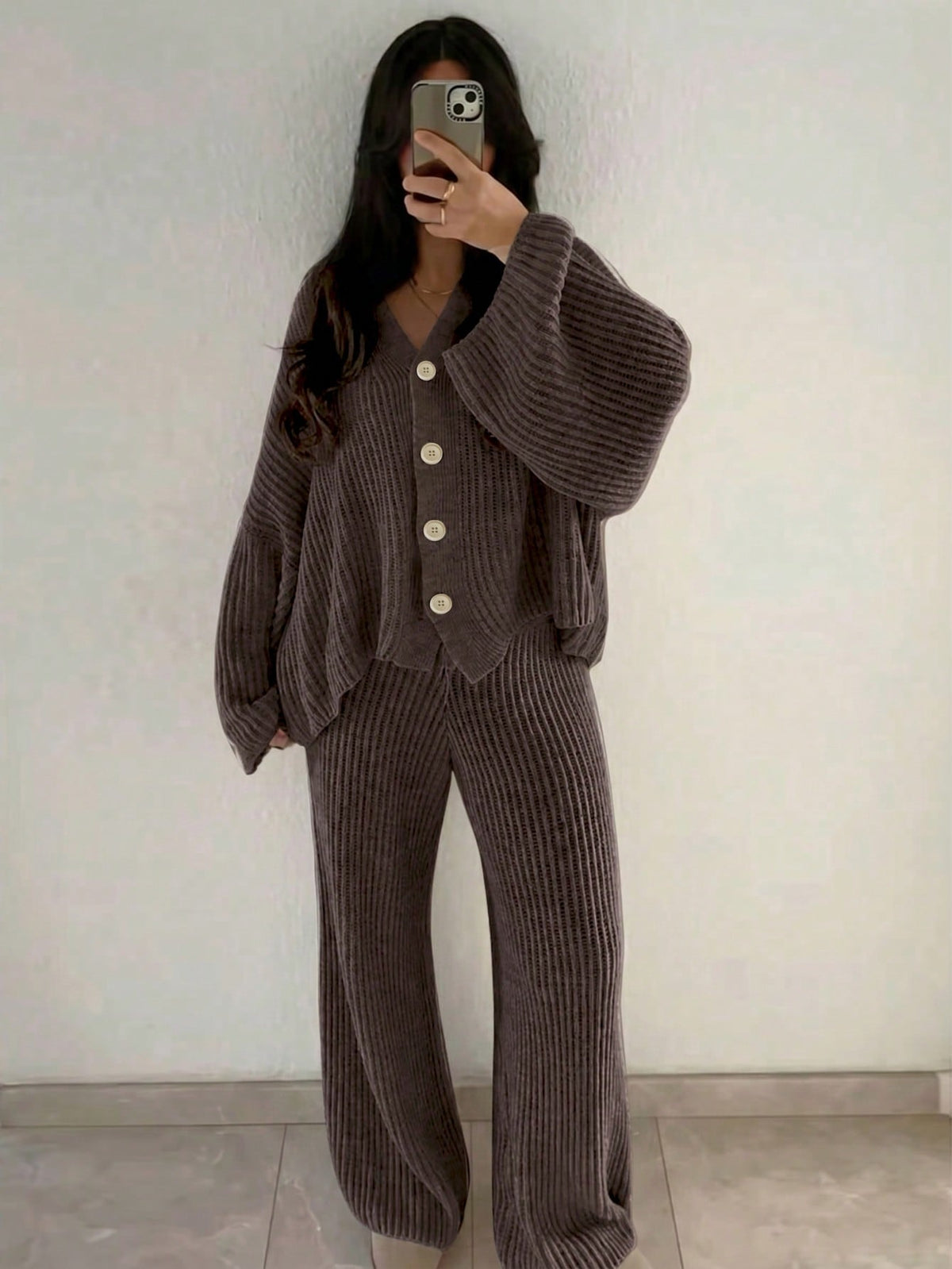 Adiel | Loose Knitted Sweater Set