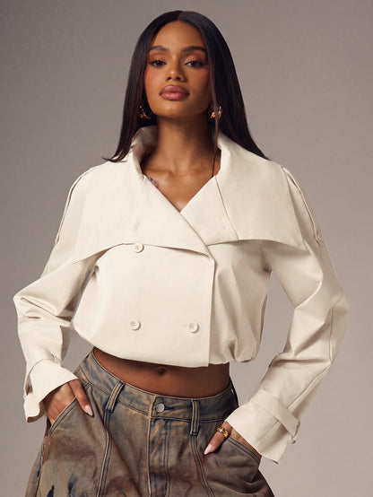 Tirzea | Double-Breasted Trench Coat